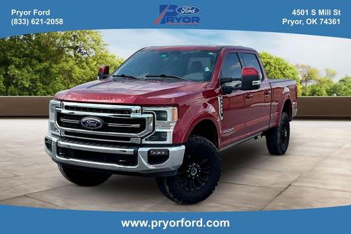 Red Metallic 2021 Ford F-350 Lariat Super Duty
