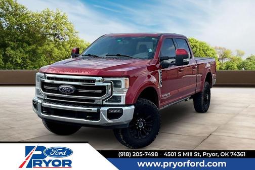 Red Metallic 2021 Ford F-350 Lariat Super Duty