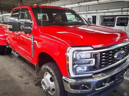 Red 2024 Ford F-350 Lariat Super Duty
