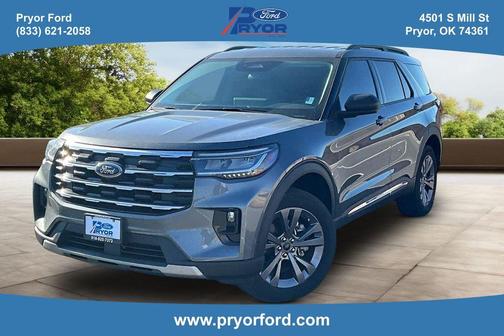 Gray Metallic 2025 Ford Explorer Active