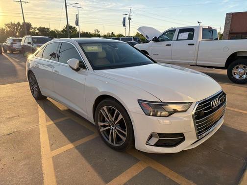 Glacier White Metallic 2023 Audi A6 55 Premium Plus