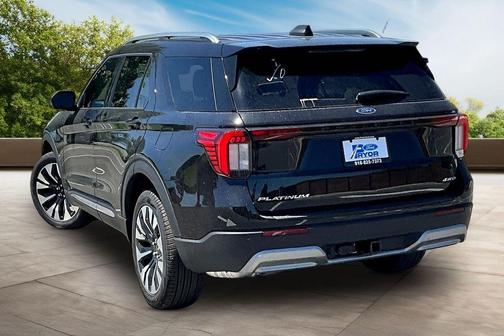Agate Black Metallic 2026 Ford Explorer Platinum