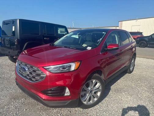 Red Metallic 2020 Ford Edge Titanium