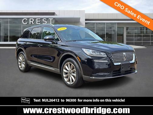 Infinite Black Metallic Clearcoat 2022 Lincoln Corsair Standard AWD