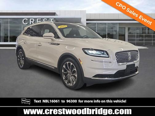 Ceramic Pearl Metallic Tinted Clearcoat 2022 Lincoln Nautilus Reserve AWD