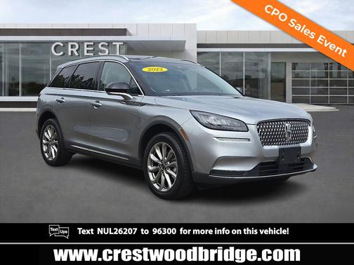 Silver Radiance Metallic Clearcoat 2022 Lincoln Corsair Standard AWD
