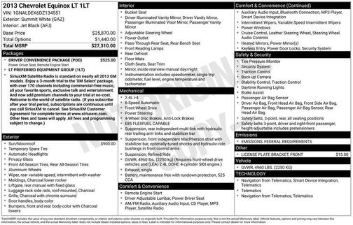 2013 Chevrolet Equinox 1LT