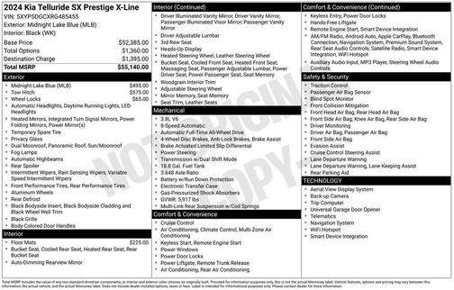 2024 Kia Telluride SX Prestige X-Line