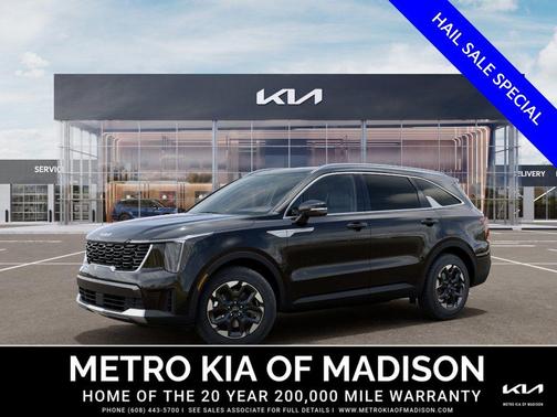 Ebony Black 2026 Kia Sorento S