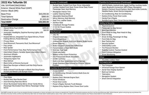2022 Kia Telluride SX