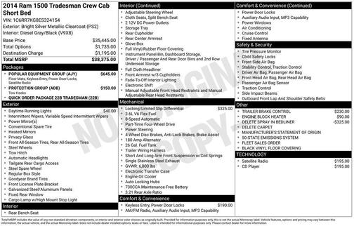 2014 RAM 1500 Tradesman