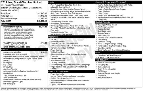 2019 Jeep Grand Cherokee Limited