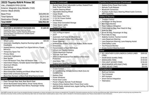 Magnetic Gray Metallic 2023 Toyota RAV4 Prime SE