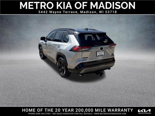 Silver Sky Metallic w/Midnight Black Roof 2020 Toyota RAV4 Hybrid SE