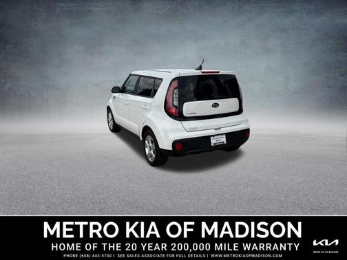 Clear White 2018 Kia Soul Base