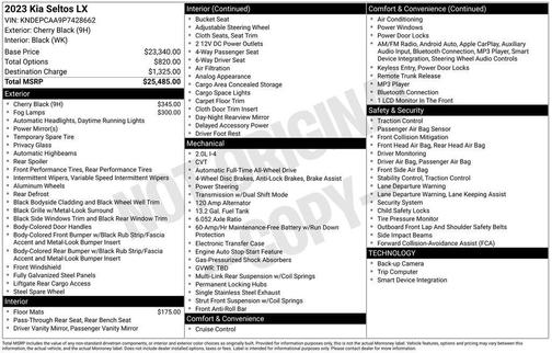 2023 Kia Seltos LX