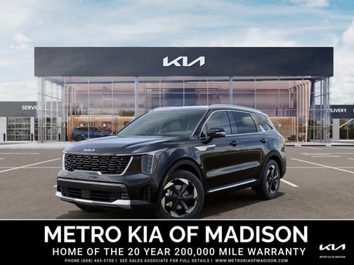 Aurora Black Pearl 2026 Kia Sorento Hybrid EX