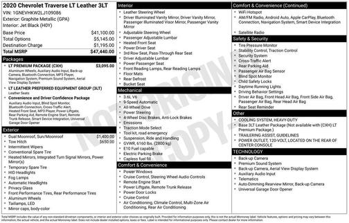 2020 Chevrolet Traverse LT Leather