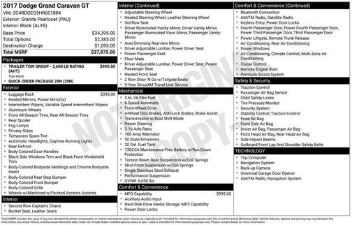 2017 Dodge Grand Caravan GT