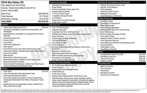 2024 Kia Seltos SX Turbo