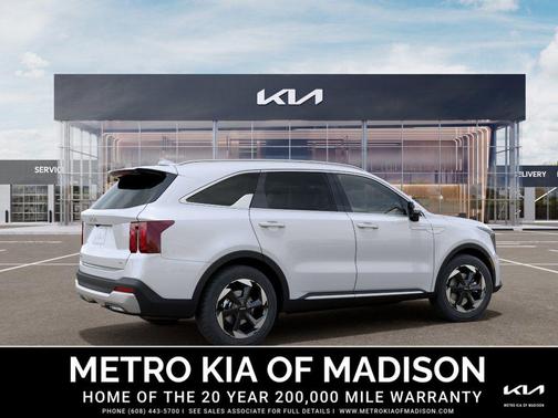 Snow White Pearl 2026 Kia Sorento Hybrid EX