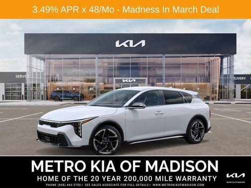 Snow White Pearl 2026 Kia K4 GT-Line