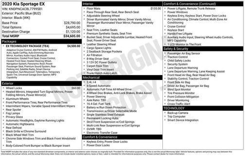 2020 Kia Sportage EX