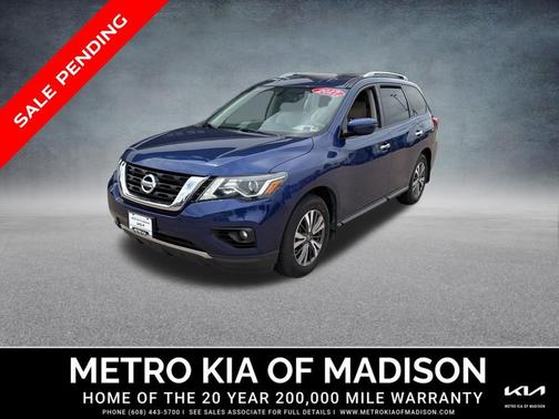 Caspian Blue 2017 Nissan Pathfinder SV