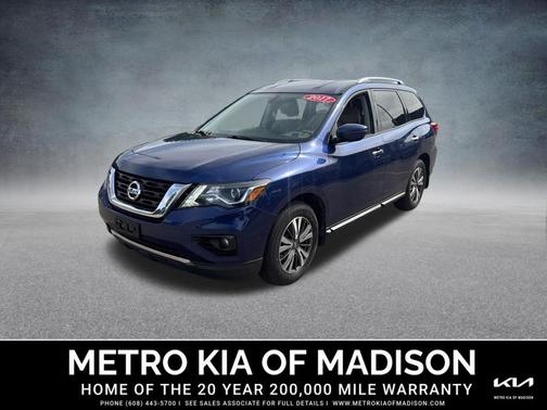 Caspian Blue 2017 Nissan Pathfinder SV
