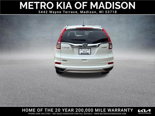 White 2015 Honda CR-V EX-L