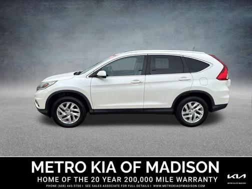 White 2015 Honda CR-V EX-L