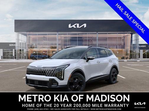 Glacier White Pearl/Black Roof 2026 Kia Sportage S