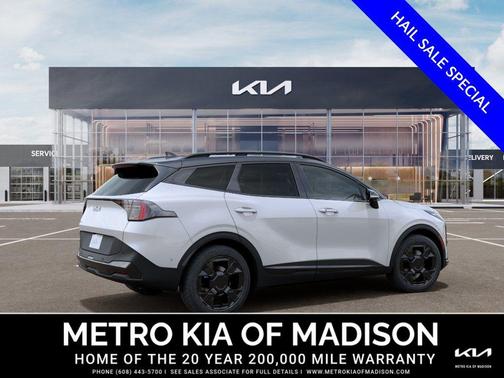 Glacier White Pearl/Black Roof 2026 Kia Sportage S