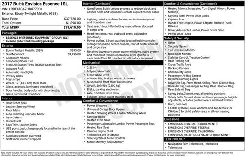 2017 Buick Envision Essence