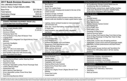 2017 Buick Envision Essence