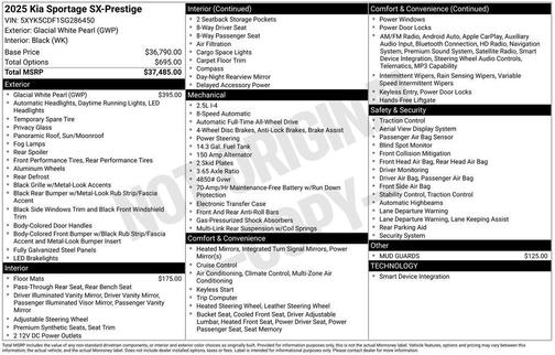 2025 Kia Sportage SX-Prestige