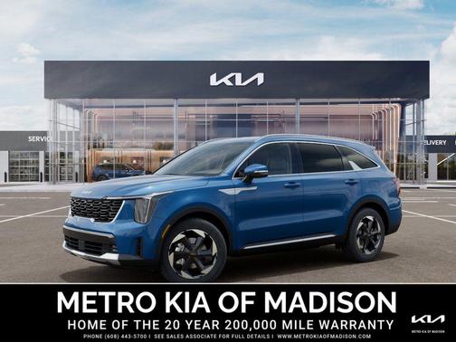 Mineral Blue 2026 Kia Sorento Hybrid EX