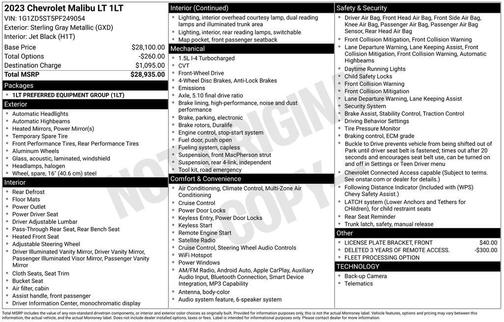 2023 Chevrolet Malibu FWD 1LT