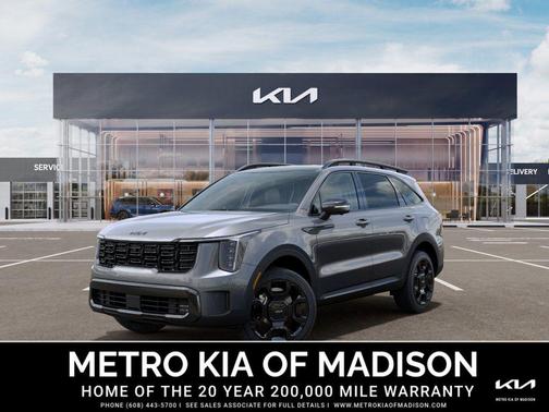 Steel Gray 2026 Kia Sorento Hybrid SX Prestige