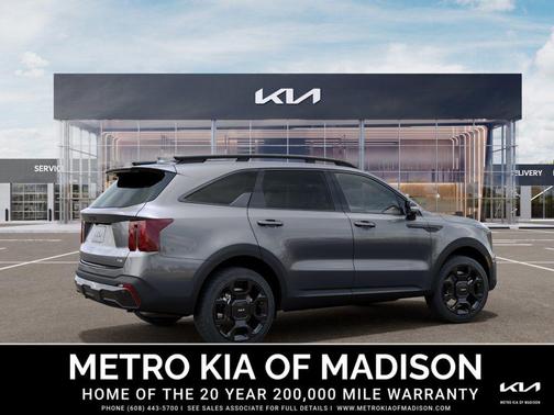 Steel Gray 2026 Kia Sorento Hybrid SX Prestige