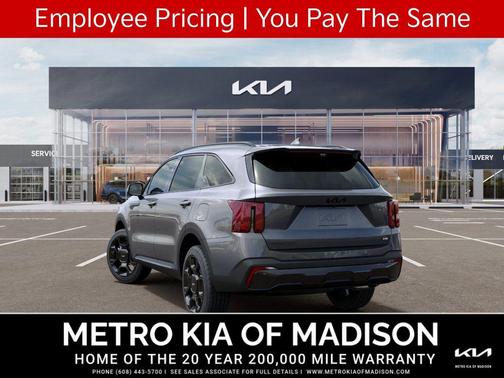 Steel Gray 2026 Kia Sorento Hybrid SX Prestige