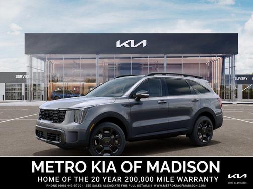 Steel Gray 2026 Kia Sorento Hybrid SX Prestige