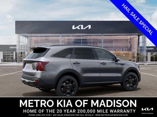 Steel Gray 2026 Kia Sorento Hybrid SX Prestige