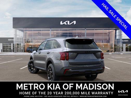 Steel Gray 2026 Kia Sorento Hybrid SX Prestige