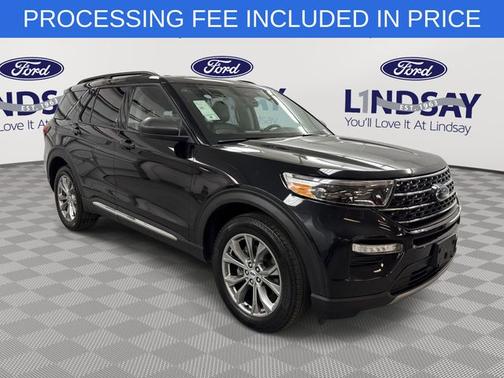 AGATE BLACK METALLIC 2023 Ford Explorer XLT
