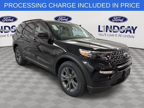 AGATE BLACK METALLIC 2023 Ford Explorer XLT