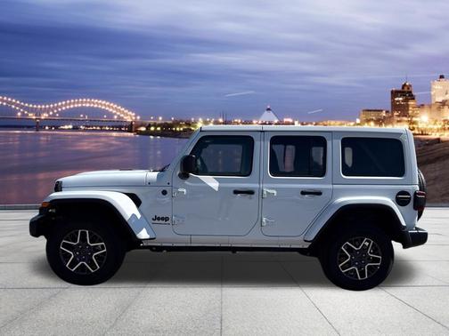 Bright White Clearcoat 2025 Jeep Wrangler 4-Door Sahara 4x4