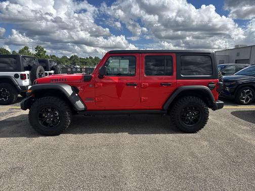 Firecracker Red Clearcoat 2025 Jeep Wrangler 4xe Willys