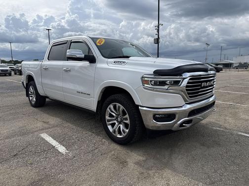 Ivory White Tri-Coat Pearlcoat 2021 RAM 1500 Longhorn