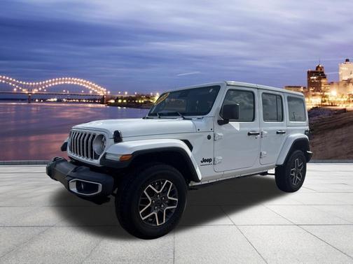 Bright White Clearcoat 2025 Jeep Wrangler 4-Door Sahara 4x4